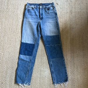 BDG Slim Straight Patch Jeans